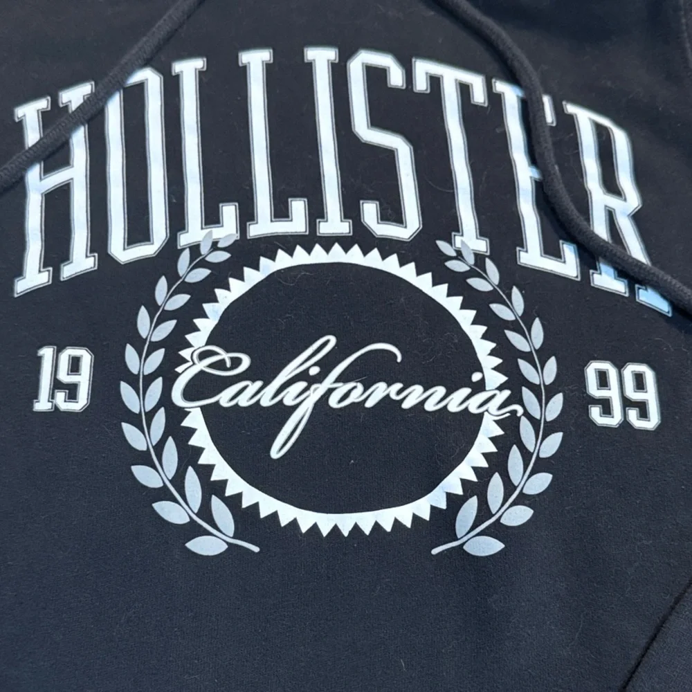 Hollister Black Hoodie with California Graphic size XS - Picture 3 of 5